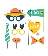 Adereços festa totem de fotos